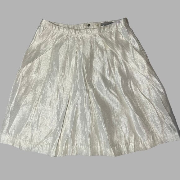 H&M Metallic Pleated Skirt – Size 4 - Picture 1 of 9